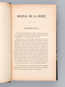 Journal de Papillon de La Ferté, Intendant et Contrôleur de l'Argenterie, Menus-Plaisirs et Affaires de la Chambre du Roi (1756-1780)