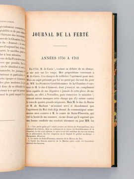 Journal de Papillon de La Ferté, Intendant et Contrôleur de l'Argenterie, Menus-Plaisirs et Affaires de la Chambre du Roi (1756-1780). PAPILLON DE LA ...
