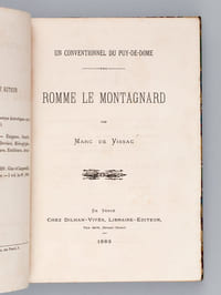 Romme le Montagnard. Un conventionnel du Puy-de-Dôme [ Edition originale ]