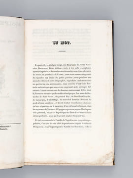 [ Recueil de 6 ouvrages :] Joseph Napoléon jugé par ses contemporains [ Suivi de : ] Notice sur les écrits de Louis-Napoléon Bonaparte [ Suivi de : ] ...