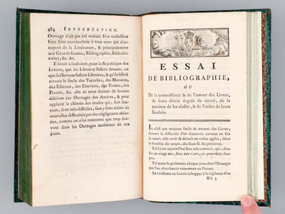 Dictionnaire bibliographique, historique et critique, des livres rares, précieux, singuliers, curieux, estimés et recherchés. Tome 1 : A - G ; Tome  2 : H - Sca ; Tome 3 : Sch - Z  ; Tome  4 : Supplément  (3 Tomes et Supplément - Complet) [ Edition originale ]