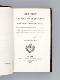 Mémoires sur l'Expédition de Quiberon, précédés d'une Notice sur l'Emigration de 1791, et sur les trois campagnes des années 1792, 1793, 1794