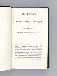 Mémoires sur l'Expédition de Quiberon, précédés d'une Notice sur l'Emigration de 1791, et sur les trois campagnes des années 1792, 1793, 1794