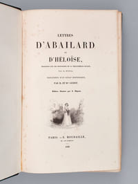 Lettres d'Abailard et d'Héloïse (2 Tomes - Complet) Traduites sur les manuscrits de la Bibliothèque Royale par E. Oddoul [ Lettres d'Héloïse et Abélard ]