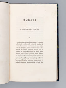 Les Grands Hommes de l'Orient. Mahomet - Tamerlan - Le Sultan Zizim. LAMARTINE, Alphonse de