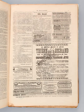 Gil Blas illustré ( Ensemble sous chemise de 98 numéros de 1891 à 1893) Première Année. Numéros 5, 10, 12, 14 à 23, 25 à 27, Deuxième Année : Numéros ...