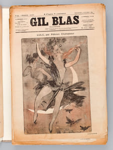 Gil Blas illustré ( Ensemble sous chemise de 98 numéros de 1891 à 1893) Première Année. Numéros 5, 10, 12, 14 à 23, 25 à 27, Deuxième Année : Numéros 3 à 7, 9 à 21, 24 à 29, 31, 36, 37, 40, 41, 45 à 48 ; Troisième Année : Numéros 1 à 16, 18 à 20, 23 à 53