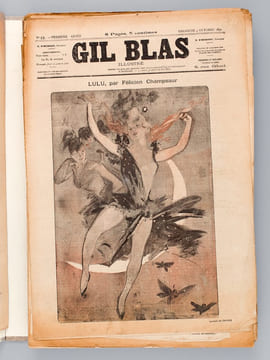 Gil Blas illustré ( Ensemble sous chemise de 98 numéros de 1891 à 1893) Première Année. Numéros 5, 10, 12, 14 à 23, 25 à 27, Deuxième Année : Numéros ...