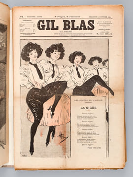 Gil Blas illustré ( Ensemble sous chemise de 98 numéros de 1891 à 1893) Première Année. Numéros 5, 10, 12, 14 à 23, 25 à 27, Deuxième Année : Numéros ...