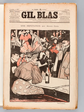 Gil Blas illustré ( Ensemble sous chemise de 93 numéros de 1894 à 1897) Quatrième Année. Numéros 1 à 7, 13, 14, 35, 37, 17 novembre ; Cinquième Année ...