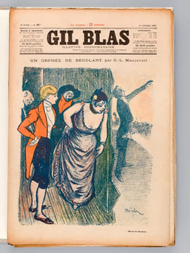 Gil Blas illustré ( Ensemble sous chemise de 93 numéros de 1894 à 1897) Quatrième Année. Numéros 1 à 7, 13, 14, 35, 37, 17 novembre ; Cinquième Année ...