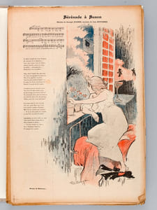 Gil Blas illustré ( Ensemble sous chemise de 93 numéros de 1894 à 1897) Quatrième Année. Numéros 1 à 7, 13, 14, 35, 37, 17 novembre ; Cinquième Année : 2, 9, 10, 12, 14, 15, 16, 17, 18, 20, 21, 23, 25 à 29, 32, 34, 37, 42 à 44, 48 à 50, 52 ; Sixième Année : 1 à 18, 21, 24, 25 à 30, 32, 33, 37 à 40, 42, 43, 45 à 47, 50 à 52 ; Septième Année : 1 à 6, 9 à 17