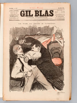 Gil Blas illustré ( Ensemble sous chemise de 93 numéros de 1894 à 1897) Quatrième Année. Numéros 1 à 7, 13, 14, 35, 37, 17 novembre ; Cinquième Année ...