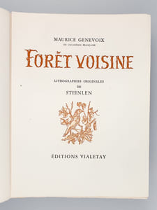 Forêt Voisine (2 Volumes - Complet) [ Un des 7 exemplaires sur Auvergne avec une aquarelle originale ]