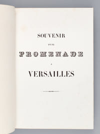 Souvenir d'une Promenade à Versailles