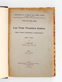 Les Trois Premiers Contes. Claire Lenoir, l'Intersigne, l'Annonciateur (2 Tomes - Complet) Tome I : Texte et Variante ; Tome II : Sources - Evolution du Texte