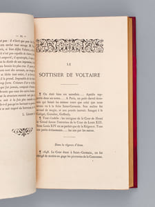 Le Sottisier de Voltaire publié pour la première fois d'après une copie authentique faite sur le manuscrit autographe conservé au Musée de l'Ermitage à Saint-Pétersbourg [ Edition originale ]