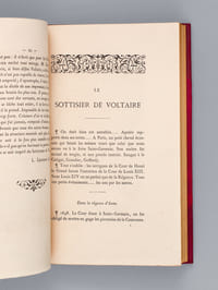 Le Sottisier de Voltaire publié pour la première fois d'après une copie authentique faite sur le manuscrit autographe conservé au Musée de l'Ermitage à Saint-Pétersbourg [ Edition originale ]
