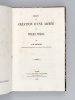 Projet de Création d'une Armée des Travaux Publics [ Edition originale ] [ Suivi de : ] Etude sur l'Application de l'Armée aux Travaux d'Utilité ...