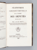 Statistique Constitutionnelle de la Chambre des Députés de 1814 à 1829 [ Edition originale ]. BRAUN, J.-B.-M.