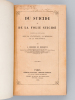 Du Suicide et de la Folie Suicide considérés dans leurs rapport avec la Statistique, la Médecine et la Philosophie [ Edition originale - Livre ...