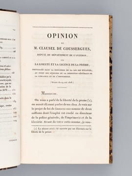 De la Liberté et de la Licence de la Presse [ Edition originale ] [ Suivi de : ] Les Crimes Constitutionnels de France, ou La Désolation Française, ...