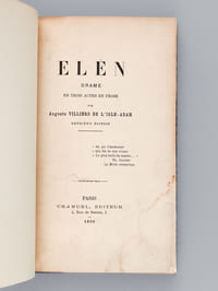 Elën. Drame en trois Actes en Prose