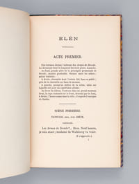 Elën. Drame en trois Actes en Prose