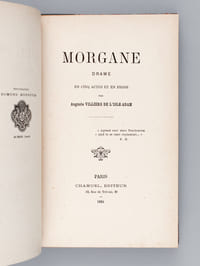 Morgane. Drame en cinq Actes et en Prose