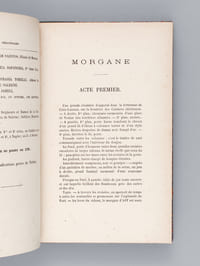 Morgane. Drame en cinq Actes et en Prose