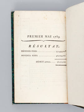 Ouverture des Etats-Généraux faite à Versailles le 5 Mai 1789. Discours du Roi; Discours de M. Le Garde des Sceaux ; Rapport de M. le Directeur ...