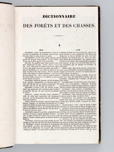 Dictionnaire des Forêts et des Chasses publié par le Journal des Chasseurs