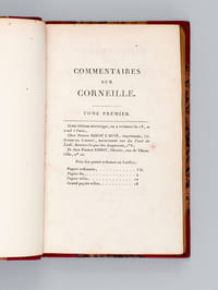 Commentaires sur Corneille (4 Tomes - Complet)