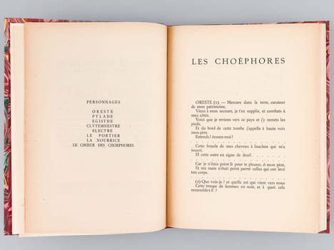 Les Choéphores d'Eschyle [ Suivi de : ] Les Euménides d'Eschyle  [ Suivi de : ] L'Ours et la Lune. Farce pour un théâtre de marionettes. ESCHYLE, ; ...
