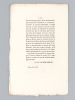 Des Lois existantes et du décret du 9 Mai 1815 [ Edition originale ]. KERGORLAY, Louis Florian Paul