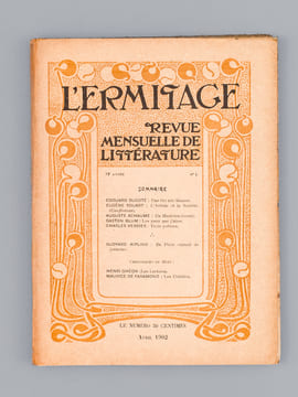 L'Ermitage. Revue Mensuelle de Littérature. 13e Année - 1902 (11 Numéros sur 12 - Sans le numéro 2). Collectif ; WHITMAN, Walt ; NIETZSCHE, Friedrich ...