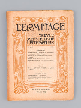 L'Ermitage. Revue Mensuelle de Littérature. 13e Année - 1902 (11 Numéros sur 12 - Sans le numéro 2). Collectif ; WHITMAN, Walt ; NIETZSCHE, Friedrich ...