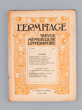 L'Ermitage. Revue Mensuelle de Littérature. 13e Année - 1902 (11 Numéros sur 12 - Sans le numéro 2). Collectif ; WHITMAN, Walt ; NIETZSCHE, Friedrich ...