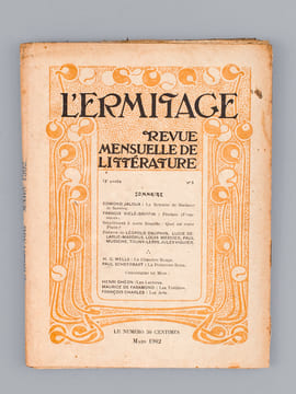 L'Ermitage. Revue Mensuelle de Littérature. 13e Année - 1902 (11 Numéros sur 12 - Sans le numéro 2). Collectif ; WHITMAN, Walt ; NIETZSCHE, Friedrich ...