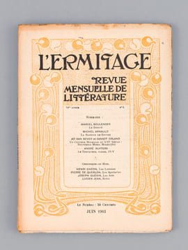 L'Ermitage. Revue Mensuelle de Littérature. 14e Année - 1903 (11 Numéros sur 12 - Sans le numéro 12). Collectif ; JAMMES, Francis ; NIETZSCHE, ...
