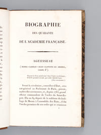 Biographie des Quarante de l'Académie Française