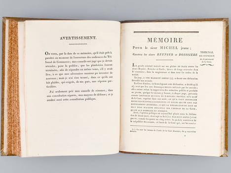 [ Recueil de 4 Titres : ] Mémoire à Consulter et Consultation, pour le Sieur Michel Jeune, Plaignant ; Contre les Sieurs Reynier et Boissière ; et ...