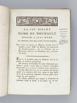 [ Recueil de 9 ouvrages relatifs à l'affaire Lusignan de Champignelles veuve Douhault ] Mémoire et Consultation, pour Armand-Louis Rogres de Luzignan ...
