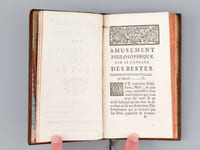 Amusement philosophique sur le Langage des Bestes [ Edition originale ]