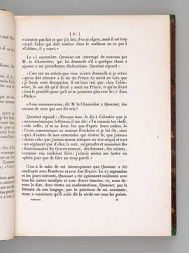 [ Recueil relatif à l'attentat du 13 septembre 1841 ] Cour des Pairs. Attentat du 13 septembre 1841. Rapport fait à la Cour par M. le Comte de Bastard ...