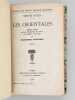 Les Orientales (complet - 2 tomes reliés en un vol.). HUGO, Victor ; BARINEAU, Elisabeth