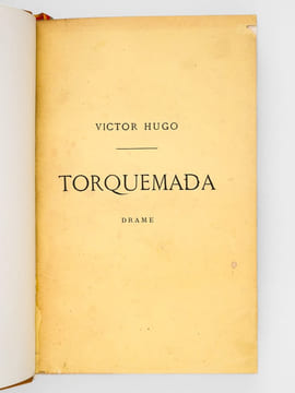 Torquemada. Drame [ Edition originale ]. HUGO, Victor