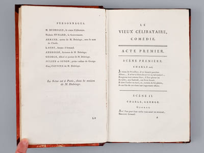 Le Vieux Célibataire, Comédie en cinq actes et en vers, par le Citoyen Collin-Harleville [Suivi de : ] Le Conciliateur, ou l'Homme aimable, Comédie en Cinq Actes et en Vers, par Charles-Albert Demoustier [Suivi de : ] Les Femmes, Comédie en trois Actes et en vers, par C.A. Demoustier [ Editions originales ]