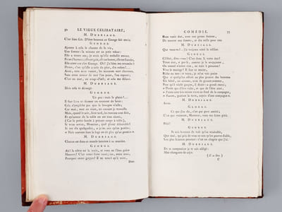 Le Vieux Célibataire, Comédie en cinq actes et en vers, par le Citoyen Collin-Harleville [Suivi de : ] Le Conciliateur, ou l'Homme aimable, Comédie en Cinq Actes et en Vers, par Charles-Albert Demoustier [Suivi de : ] Les Femmes, Comédie en trois Actes et en vers, par C.A. Demoustier [ Editions originales ]