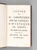 [ Recueil de 6 lettres de Fénelon à Bossuet, en éditions originales ] Lettre de M. Larcheveque Duc de Cambray à M. l'Eveque de Meaux Pour répondre à ...